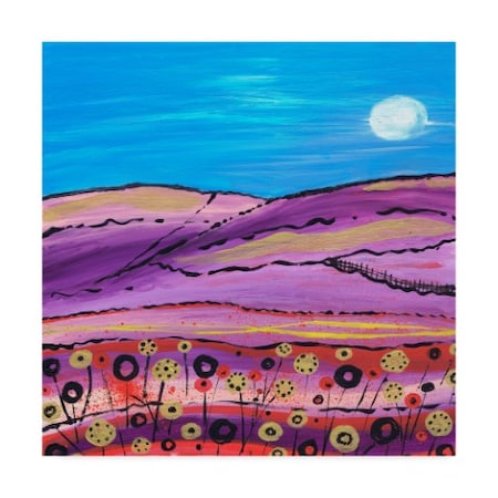 Caroline Duncan Art 'The Lavender Fields' Canvas Art,35x35